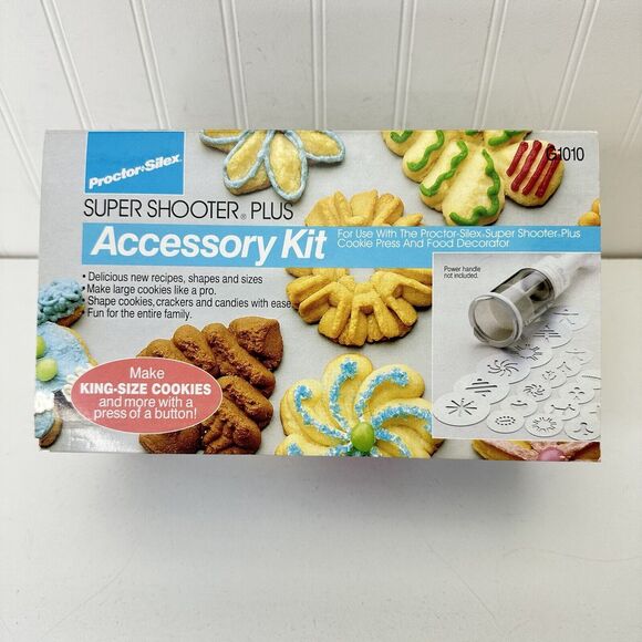 Proctor Silex Super Shooter Plus ACCESSORY KIT Md. G1010 King Size Cookies NEW - Picture 1 of 7